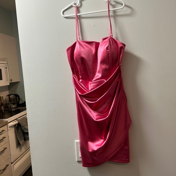 Barbie pink cocktail dress XS-small size - Picture 3 of 4
